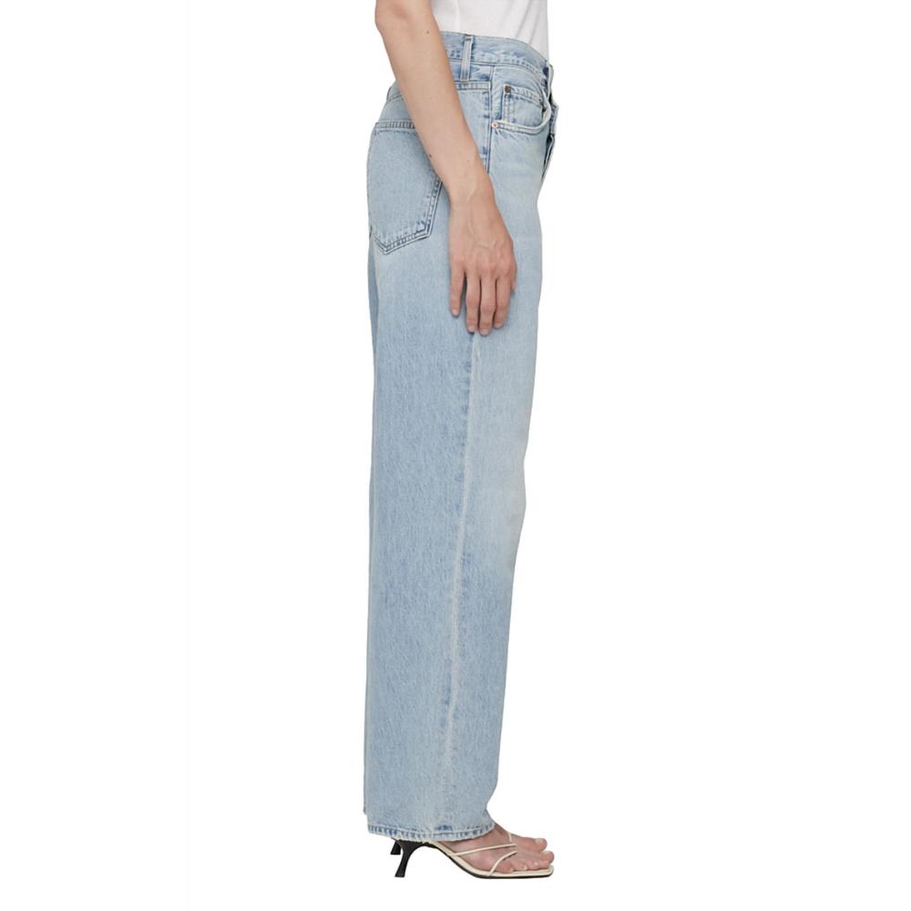 NEW AGOLDE criss cross jeans in wired (lt. vintage indigo) - Picture 3 of 4
